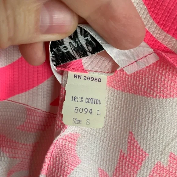 SOLD 🛑 Vintage | 1960’s Hawaiian Textured Cotton Maxi Dress Cotton Pink Floral - Picture 8 of 9